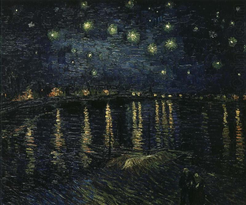 stjarnklar natt over rhone, Vincent Van Gogh